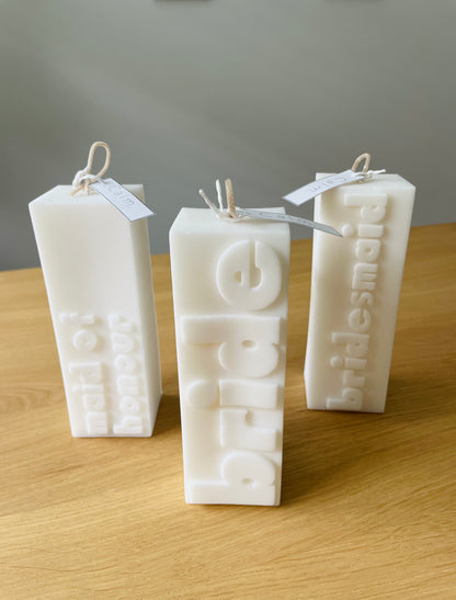 Bridal Party Candles